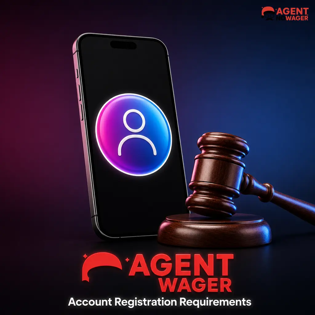 Agent No Wager account registration requirements showing UKGC licence eligibility criteria, age verification, and UK residency rules