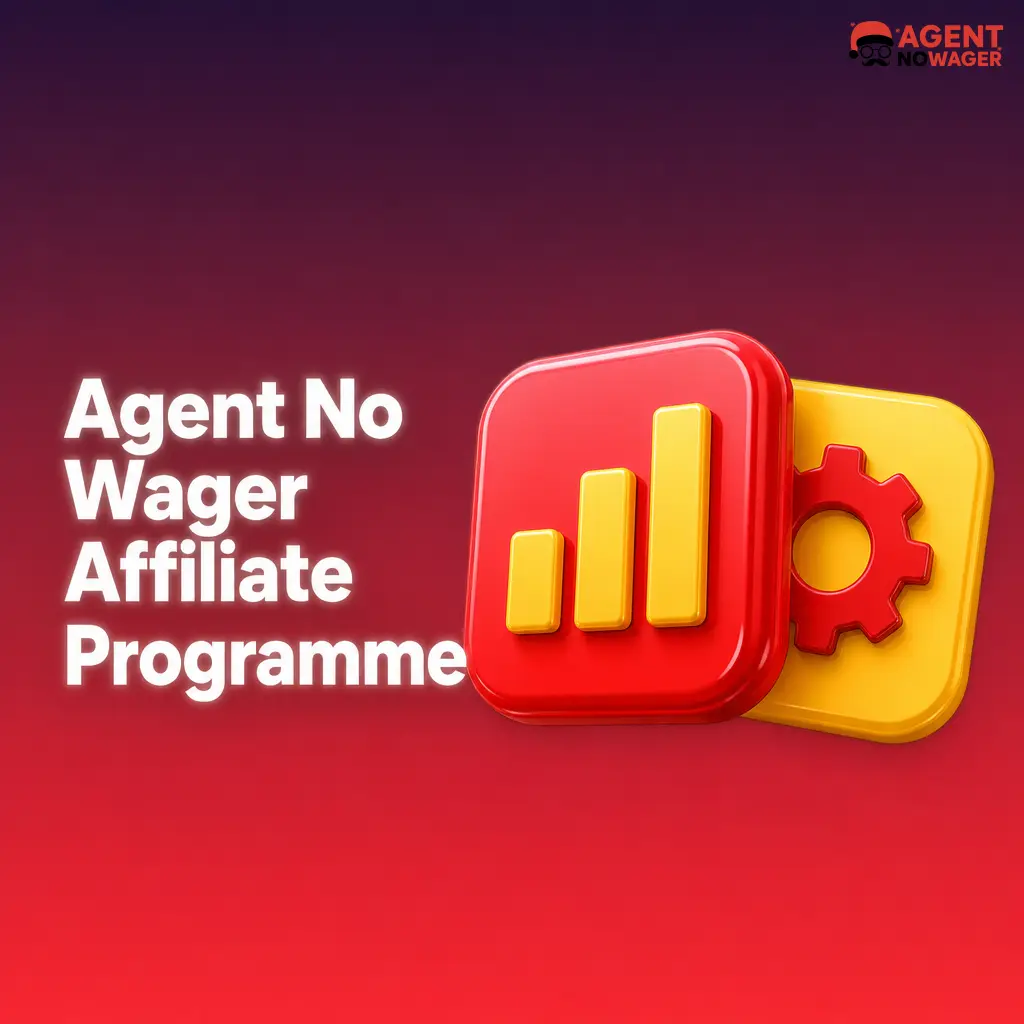 Agent No Wager affiliate programme dashboard showing tracking links, commission structures and reporting tools for UK partners