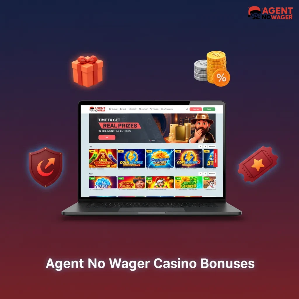 Agent No Wager promos: Friday 40 Free Spins (0x), Weekly 10% Cashback, Reload Spins tiers, High Roller 15% Cashback.