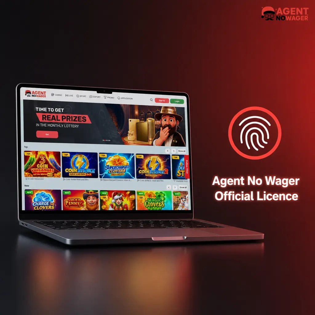 Agent No Wager casino licence issued by the Government of Curaçao covering sports betting and online casino services for UK players