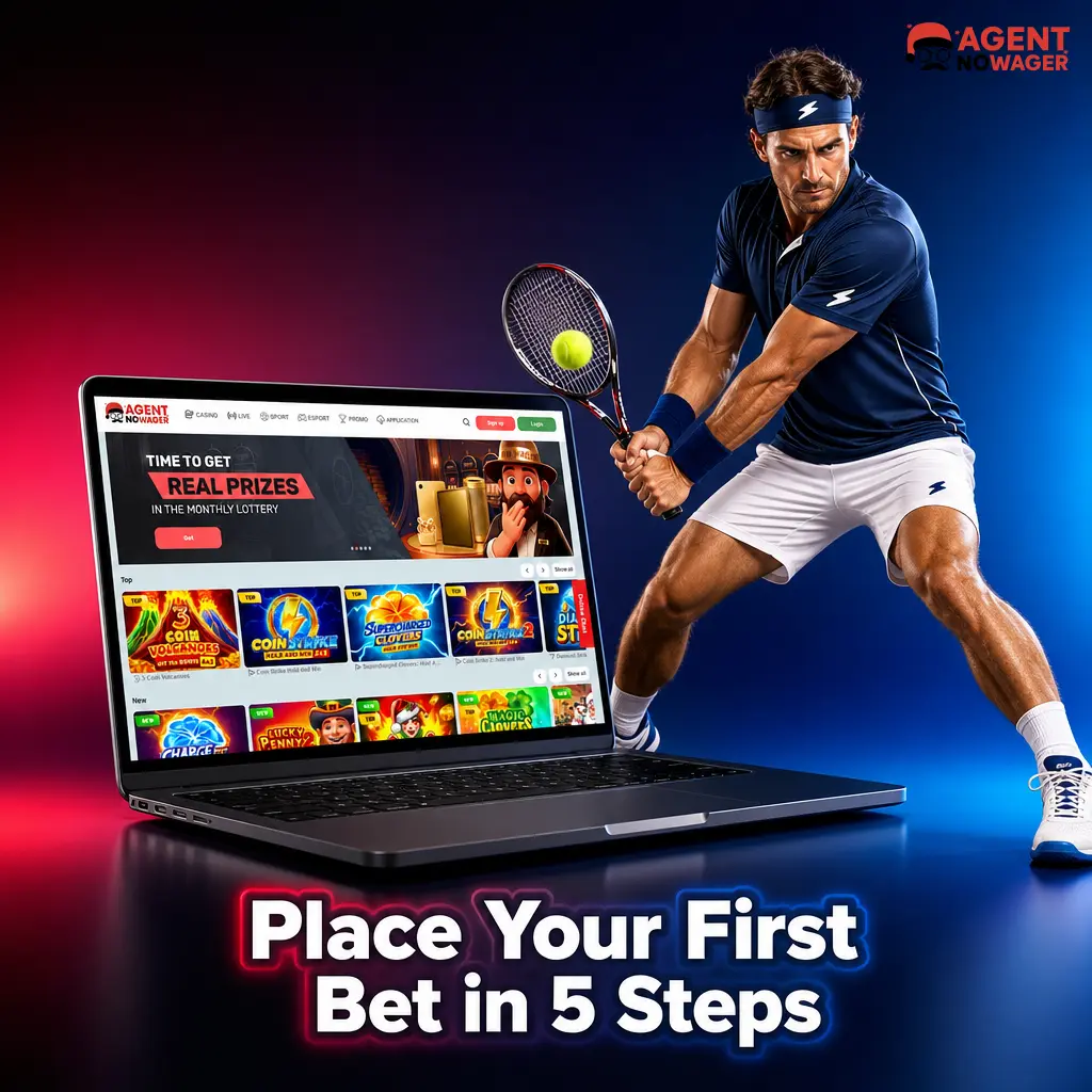 Step-by-step guide to placing your first bet on Agent No Wager, from registration to confirming your stake