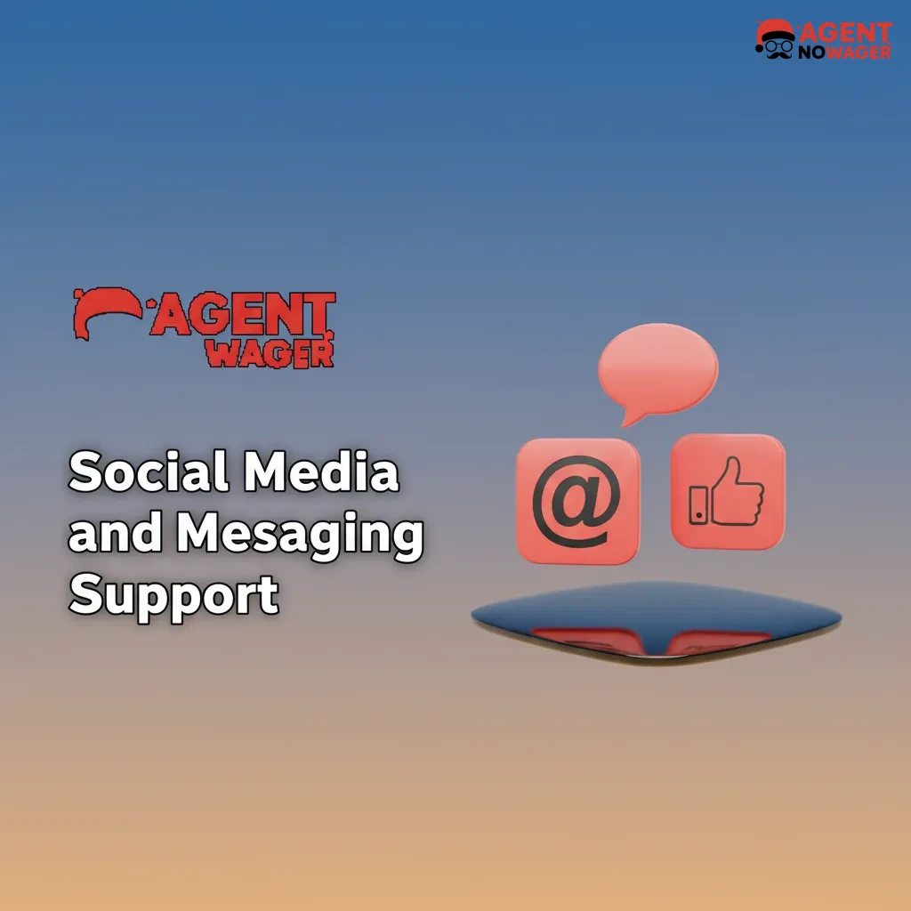 Agent No Wager support on WhatsApp, Telegram, Messenger, and X; verified links; 1–8h replies.