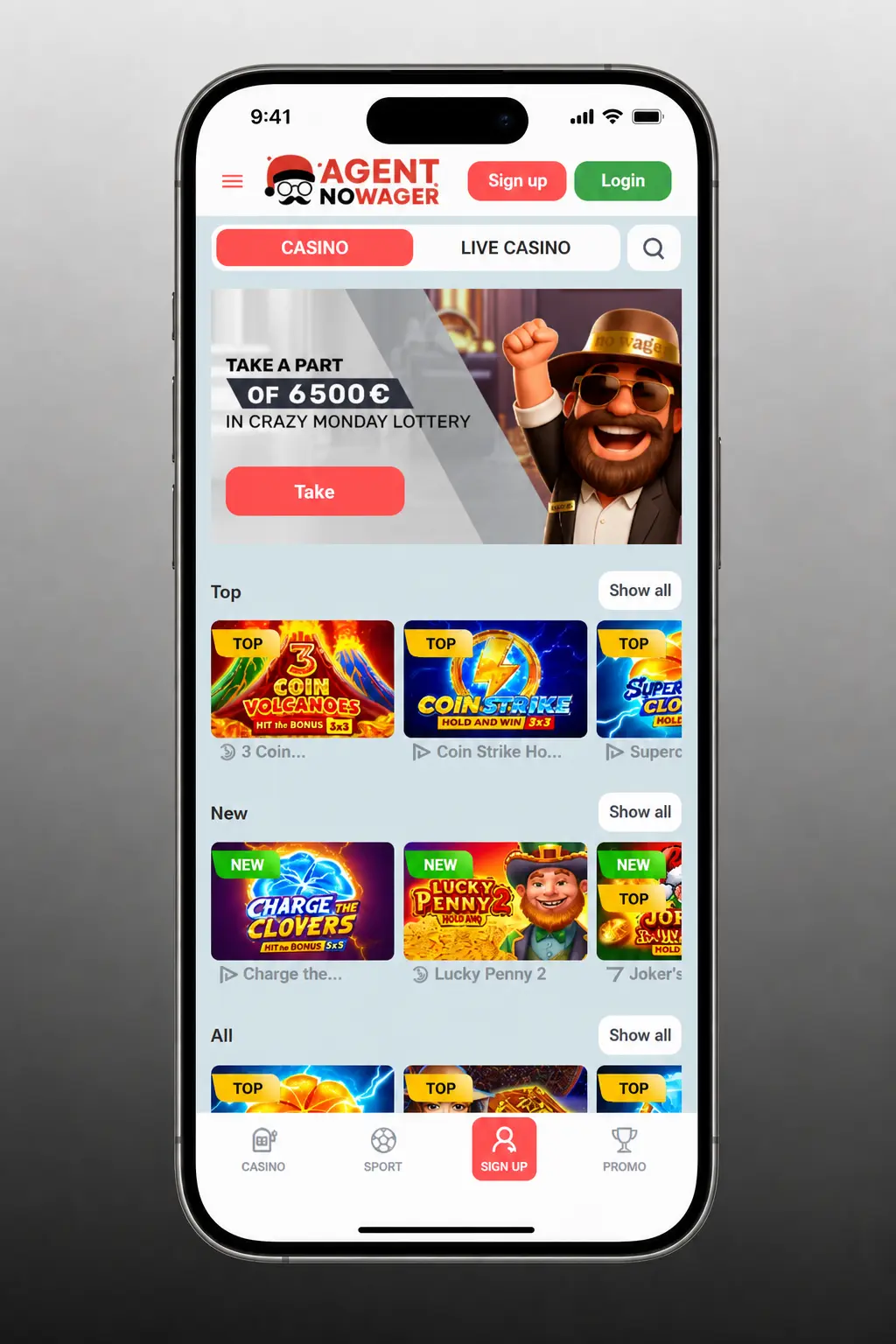 Agent No Wager iOS app download guide showing 5 steps to install on iPhone or iPad via the App Store