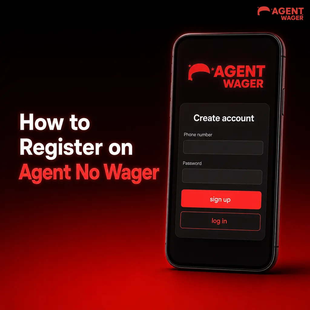 Step-by-step guide on how to register an account on Agent No Wager casino to claim welcome bonus spins