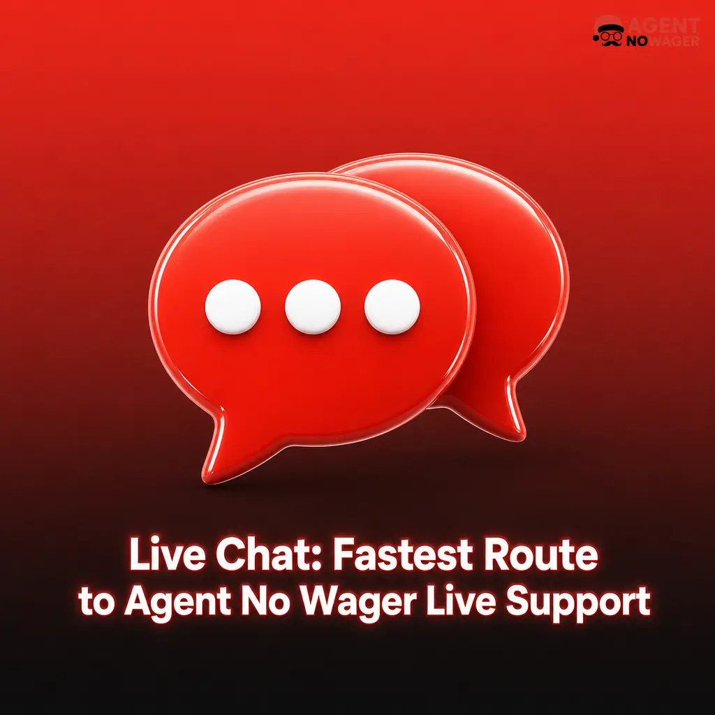 Agent No Wager live chat support interface for instant customer assistance via website widget during business hours