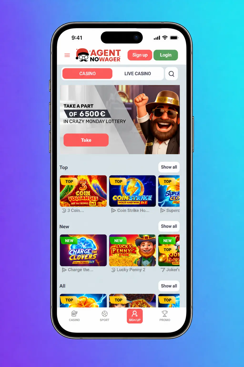 Step-by-step guide to placing your first bet in the Agent No Wager app across six simple stages