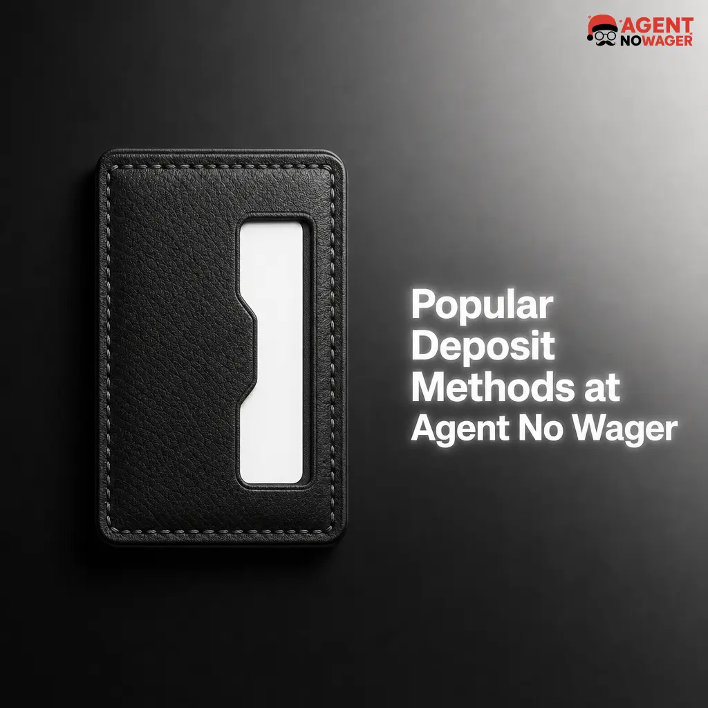 VISA, Mastercard, and USDT ERC20 deposit methods available at Agent No Wager casino for UK players