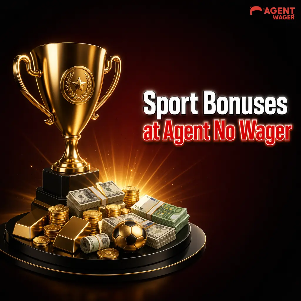 Sport Bonuses at Agent No Wager featuring football, horse racing, cricket and esports promotions for UK bettors