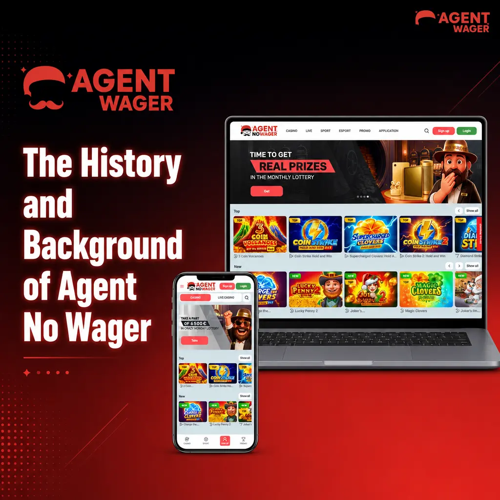 Agent No Wager casino platform history and background showing transparent no wager bonus structure licensed by UKGC
