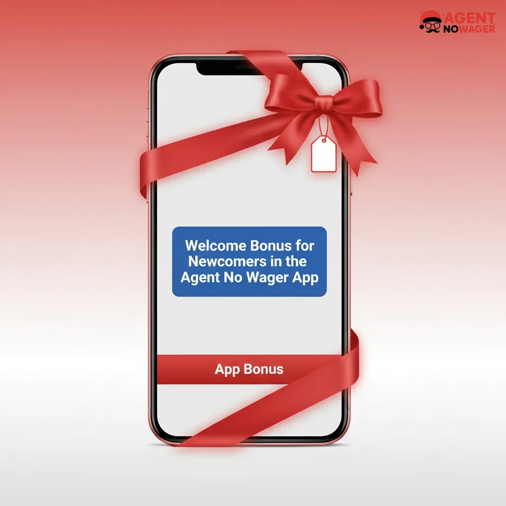 Agent No Wager app promo: choose Sports or Casino bonus with £10+ deposit; 45% up to £150/£300 and 90 free spins.